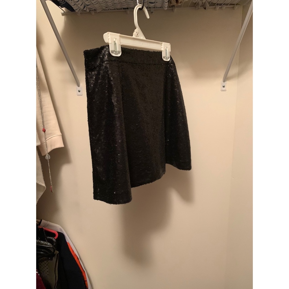 Black Sequin Skirt